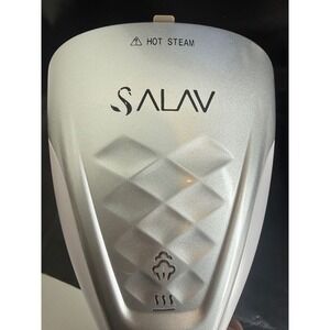 SALAV DuoPress Handheld Garment Steamer HS-100 White Silver Portable Iron